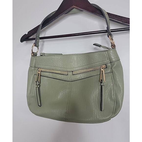 Jessica Simpson Medium SABRINA PURSE WOMENS OLIVE LODEN GREEN EUC - Picture 2 of 9